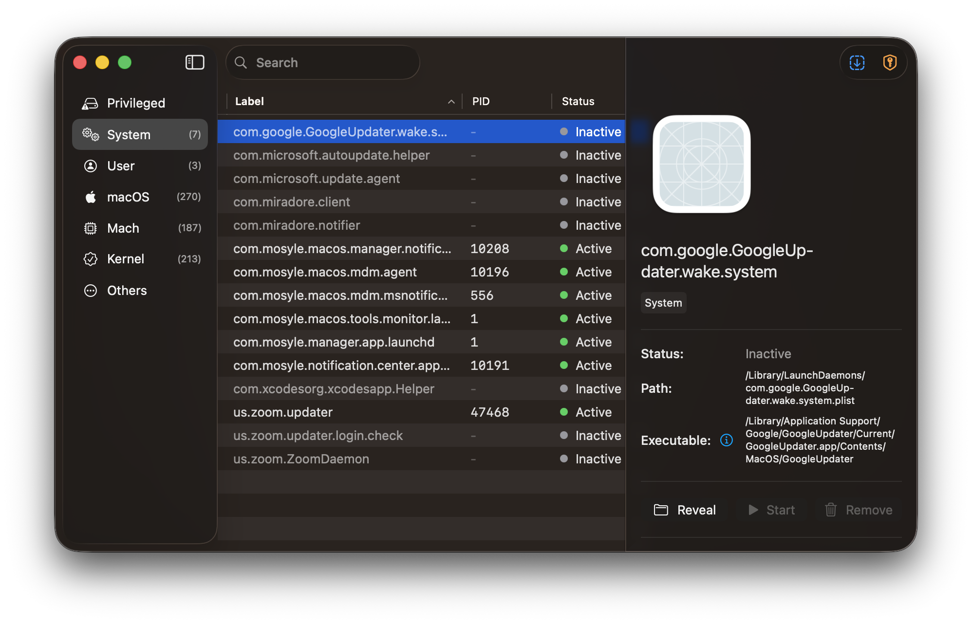 Loadables Main Window